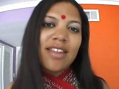 Obese indian woman Trishna in india costume fucking
