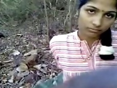 indian teenage playgirl romantic kissing not roundabout hardly with in forest